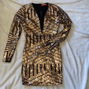 Banjul | Sequin Long Sleeve Dress